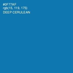 #0F77AF - Deep Cerulean Color Image